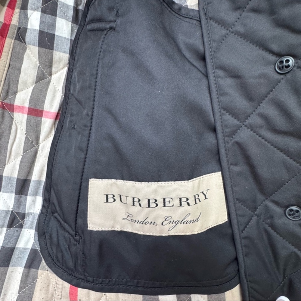 BURBERRY Black Quilted Utility Jacket - Picture 7 of 11
